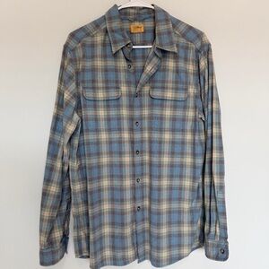 Tre Vera 100% Cotton Plaid Flannel Button Up